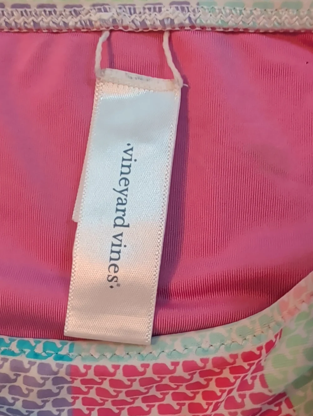Vineyard Vines Pastel Patchwork Girls Bikini - Pink, Mint, Lavender, Blue